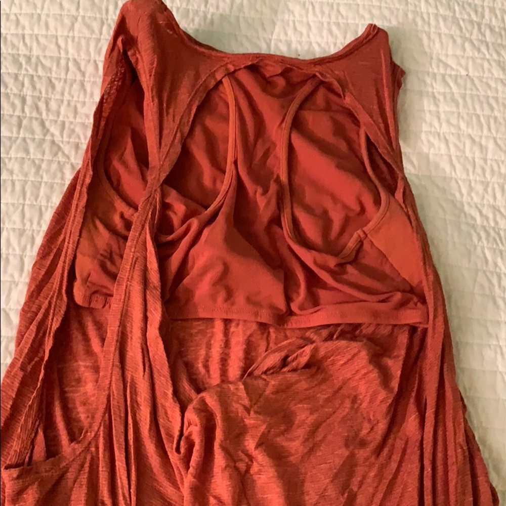 Free people. Built in sports bra loose tank.